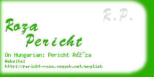 roza pericht business card